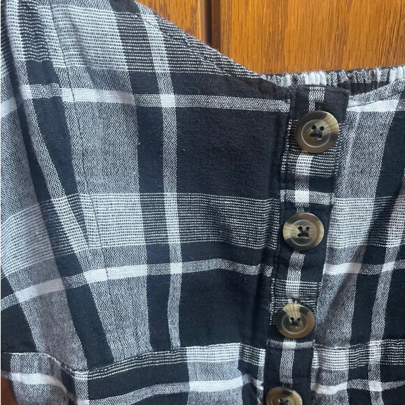 American Eagle Plaid Crop Top - Picture 3 of 5